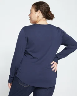 Long Sleeve V Rex Midnight