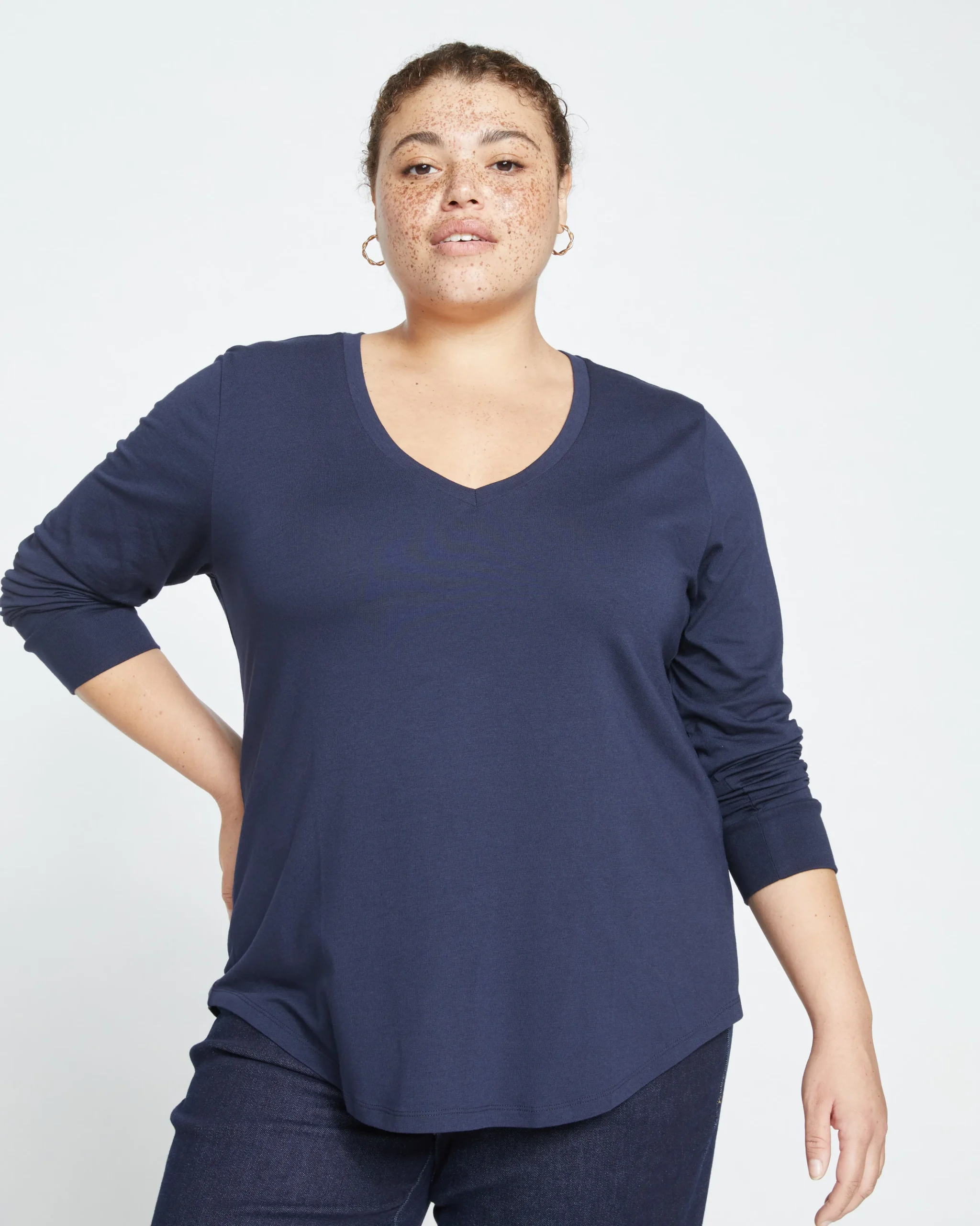 Long Sleeve V Rex Midnight