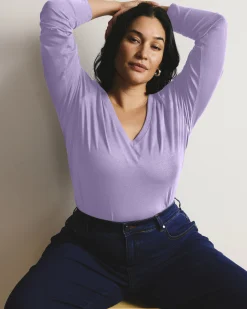 Long Sleeve V Rex Purple Posey