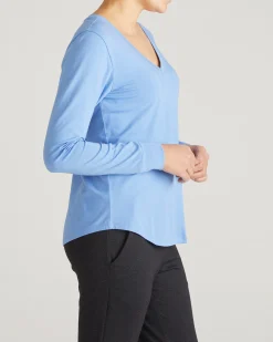 Long Sleeve V Rex Seaside Blue