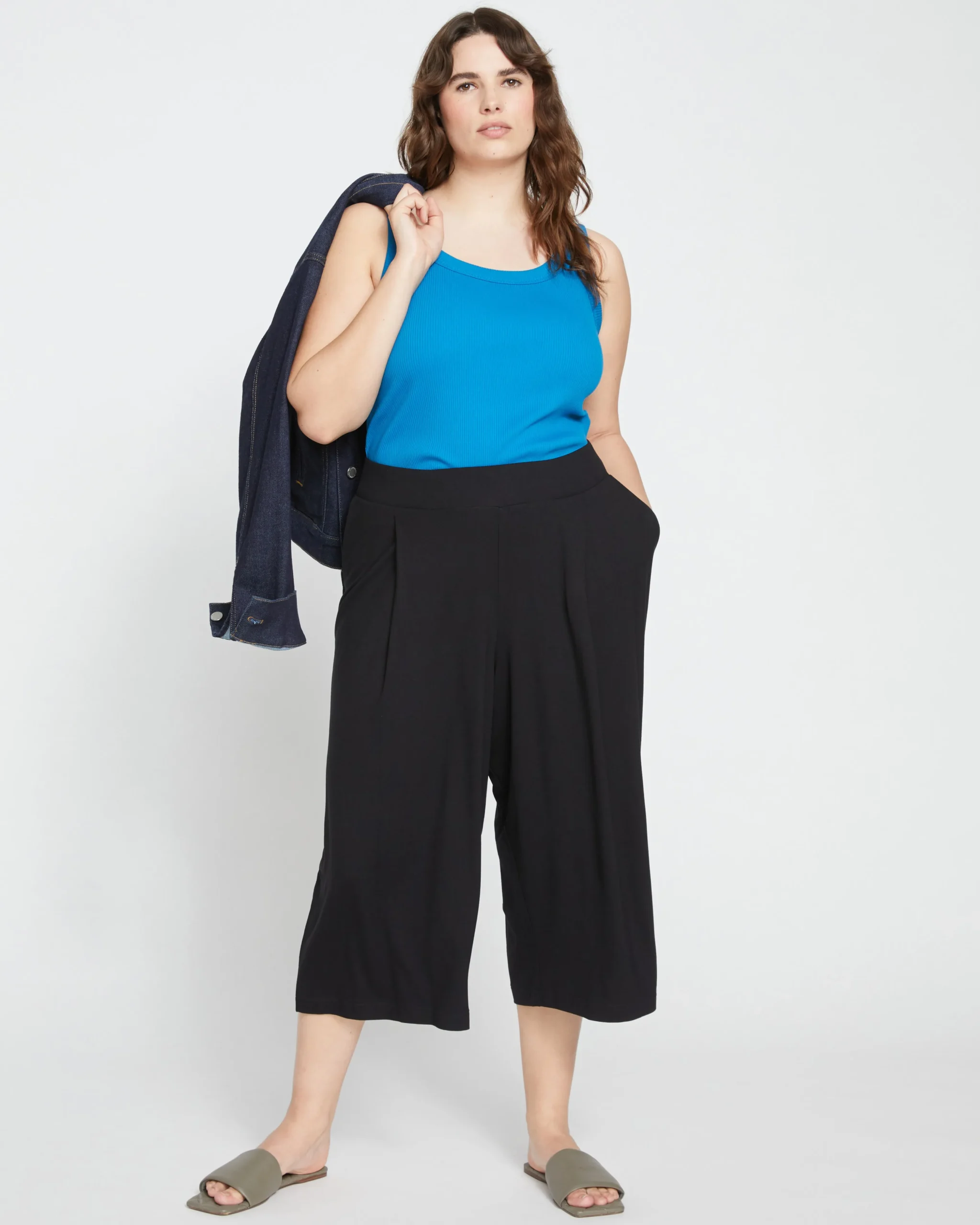 Lotti Jersey Culottes Black