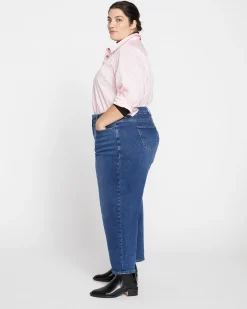 Lou High Rise Barrel Leg Jeans Union City Blue