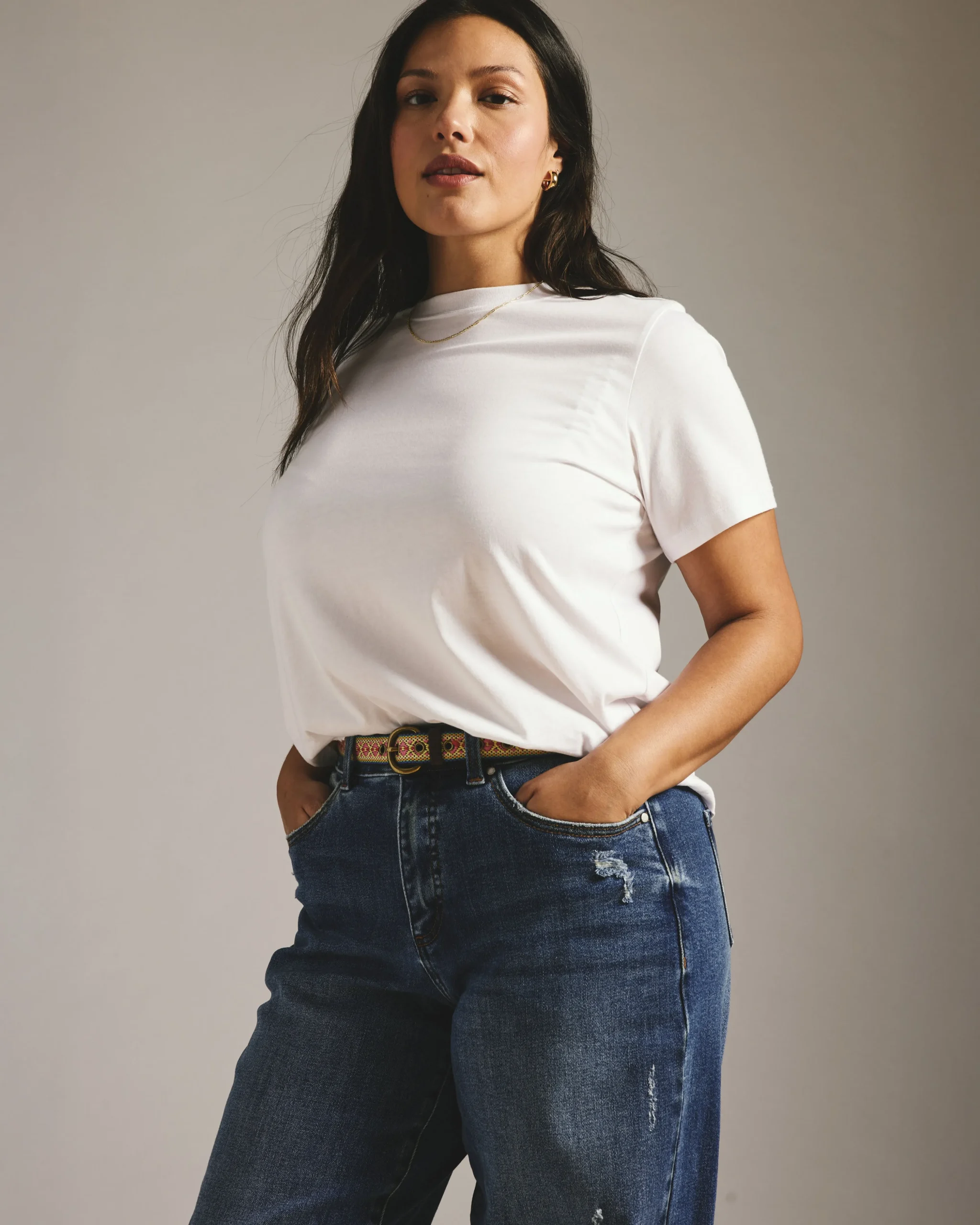 Lou High Rise Barrel Leg Jeans Princeton Blue