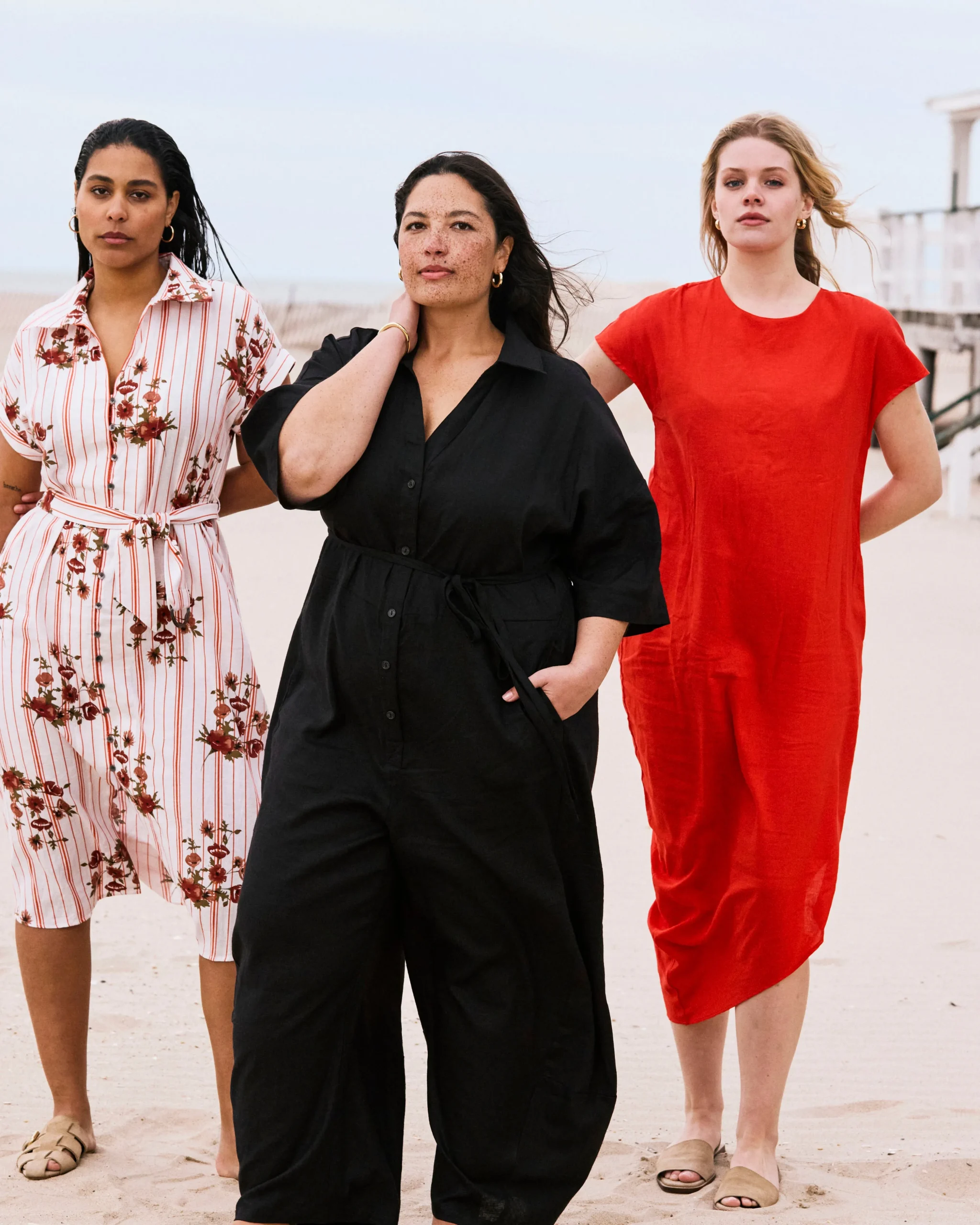 Maggie Barrel Leg Linen Blend Jumpsuit Black