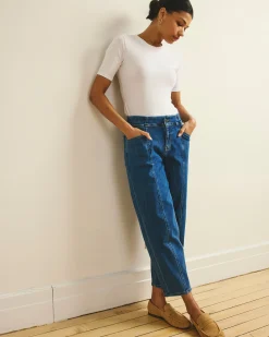 Maia Stovepipe Sleeve Tee White