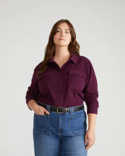Maine Stretch Flannel Shirt Gamay