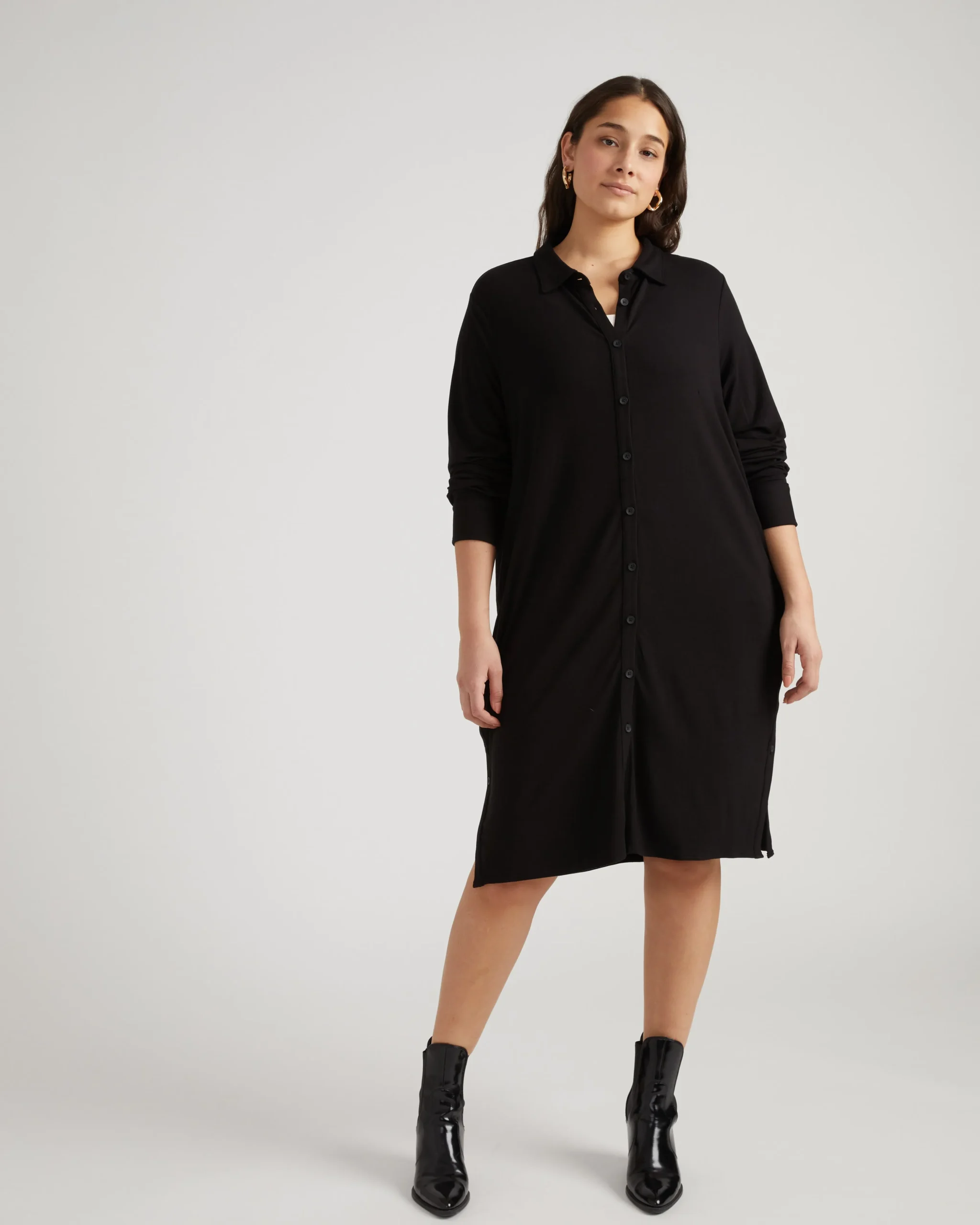 Marcie Liquid Jersey Dress Black