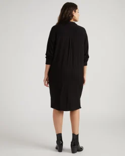 Marcie Liquid Jersey Dress Black