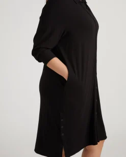 Marcie Liquid Jersey Dress Black