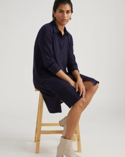 Marcie Liquid Jersey Dress Midnight