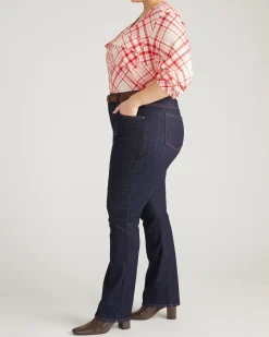 Marne Bootcut Jeans 32 inch Americana Wash with Red Stitching