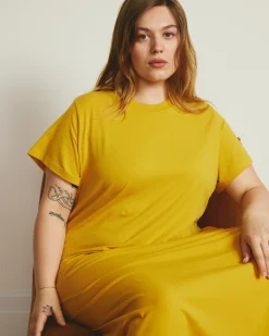 Maxi T-Shirt Dress Goldenrod