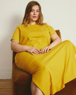 Maxi T-Shirt Dress Goldenrod