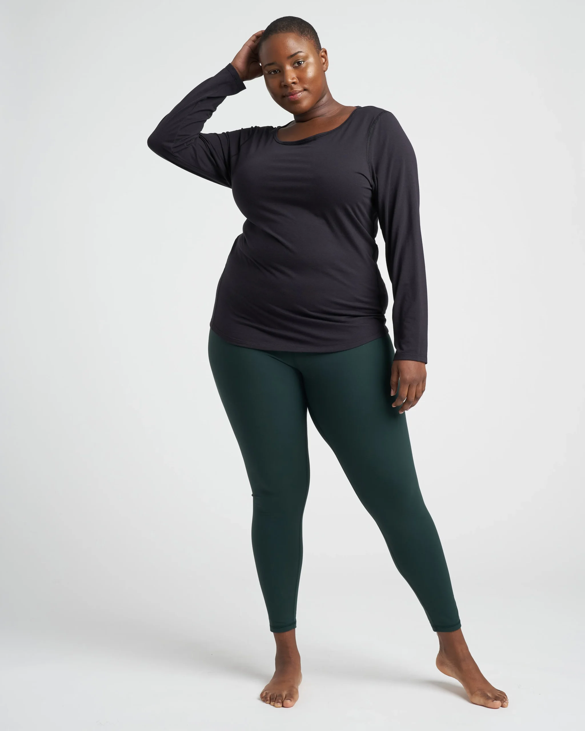 Mia Long Sleeve Movement Tee Black
