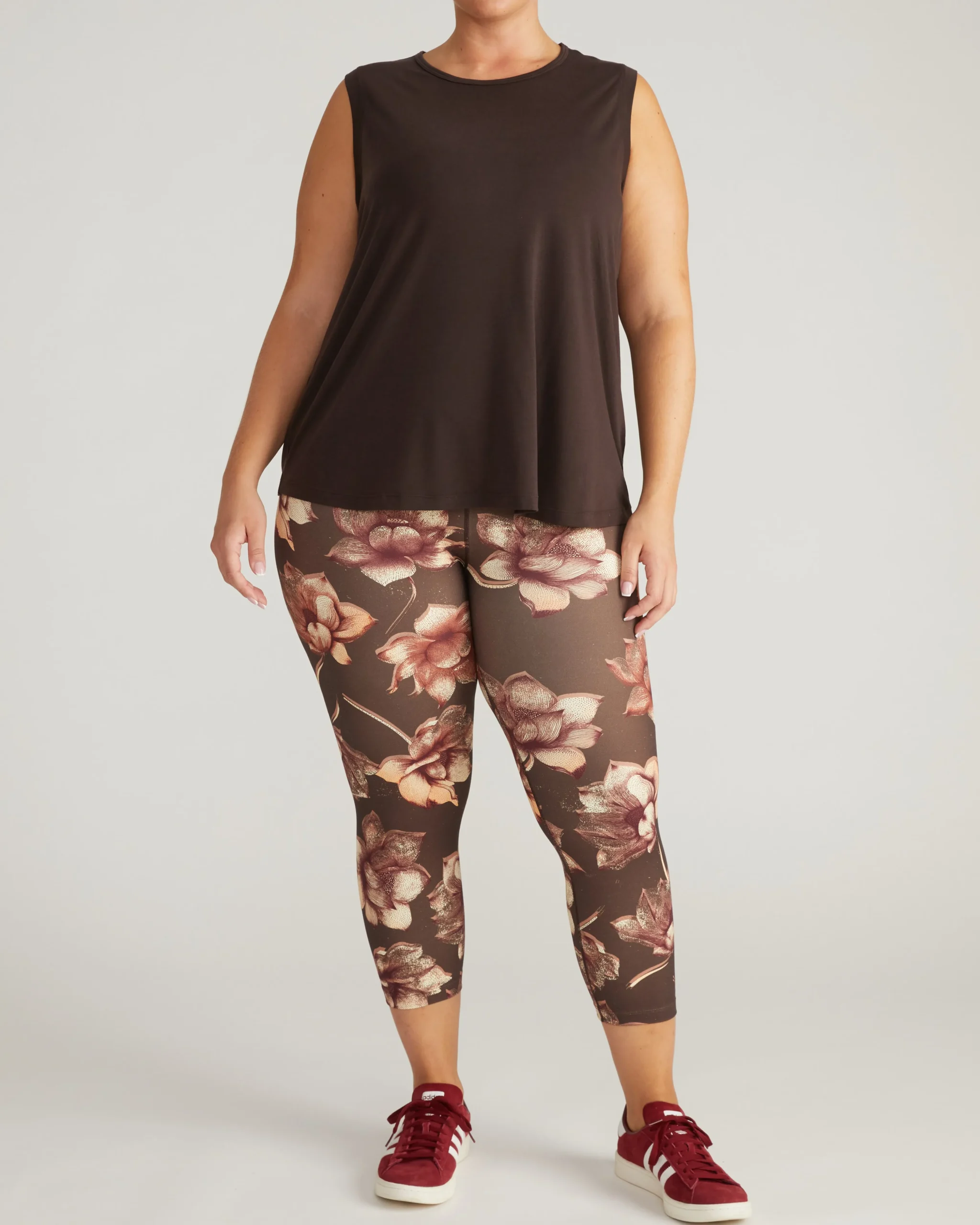 Mia Movement Tank Deep Brown