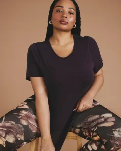 Mia Movement Tee Purple Jewel