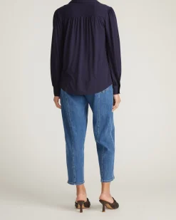 Moore Liquid Jersey Blouse Midnight