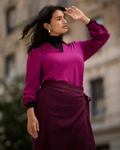 Moore Liquid Jersey Blouse Rothko Purple