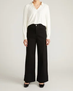 Moore Liquid Jersey Blouse White