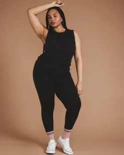 Next-to-Naked Cropped Pocket Legging Deep Brown