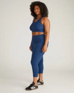 Next-to-Naked Cropped Pocket Legging Pageant Blue