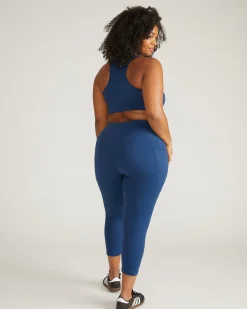 Next-to-Naked Cropped Pocket Legging Pageant Blue