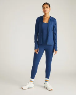 Next-to-Naked Hooded Zip Jacket Pageant Blue