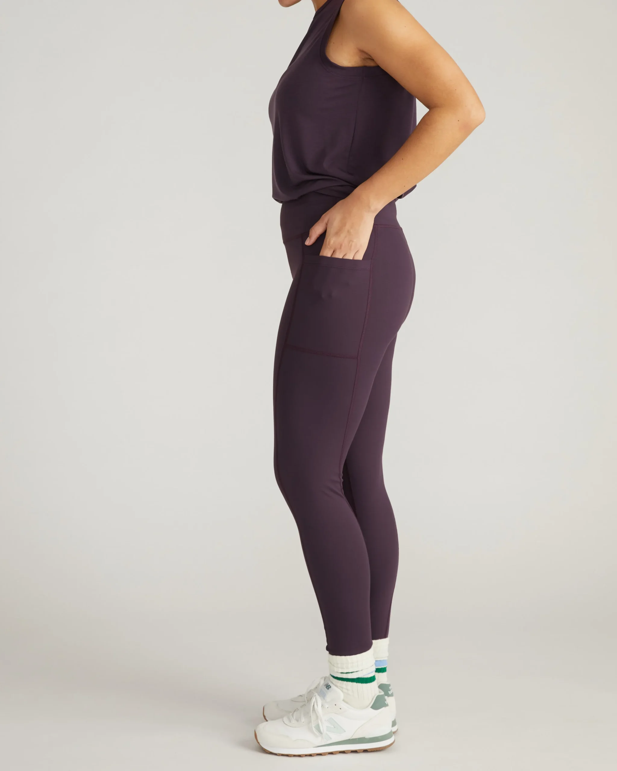 Next-to-Naked Pocket Legging Purple Jewel