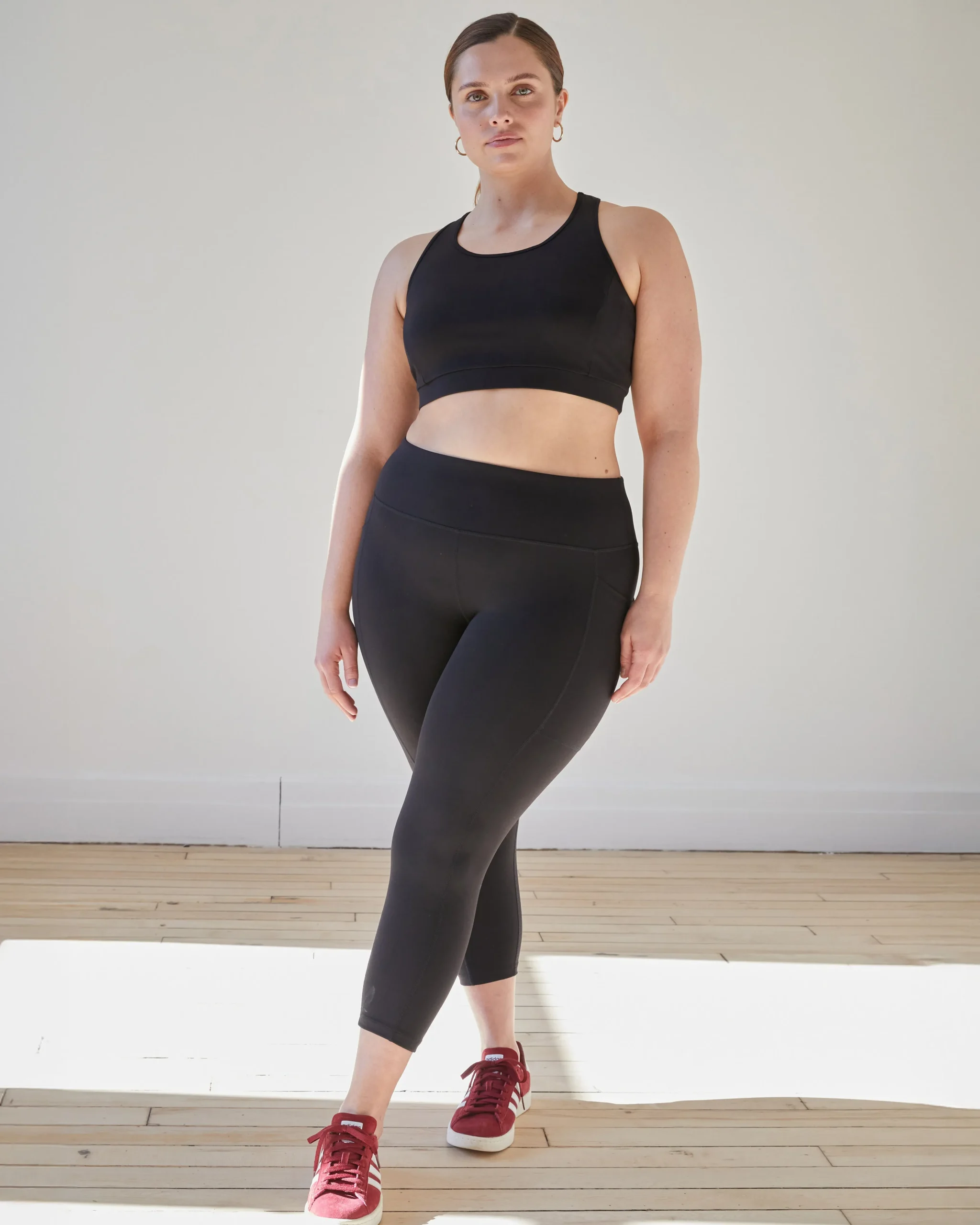 Next-to-Naked Racerback Sports Bra Black