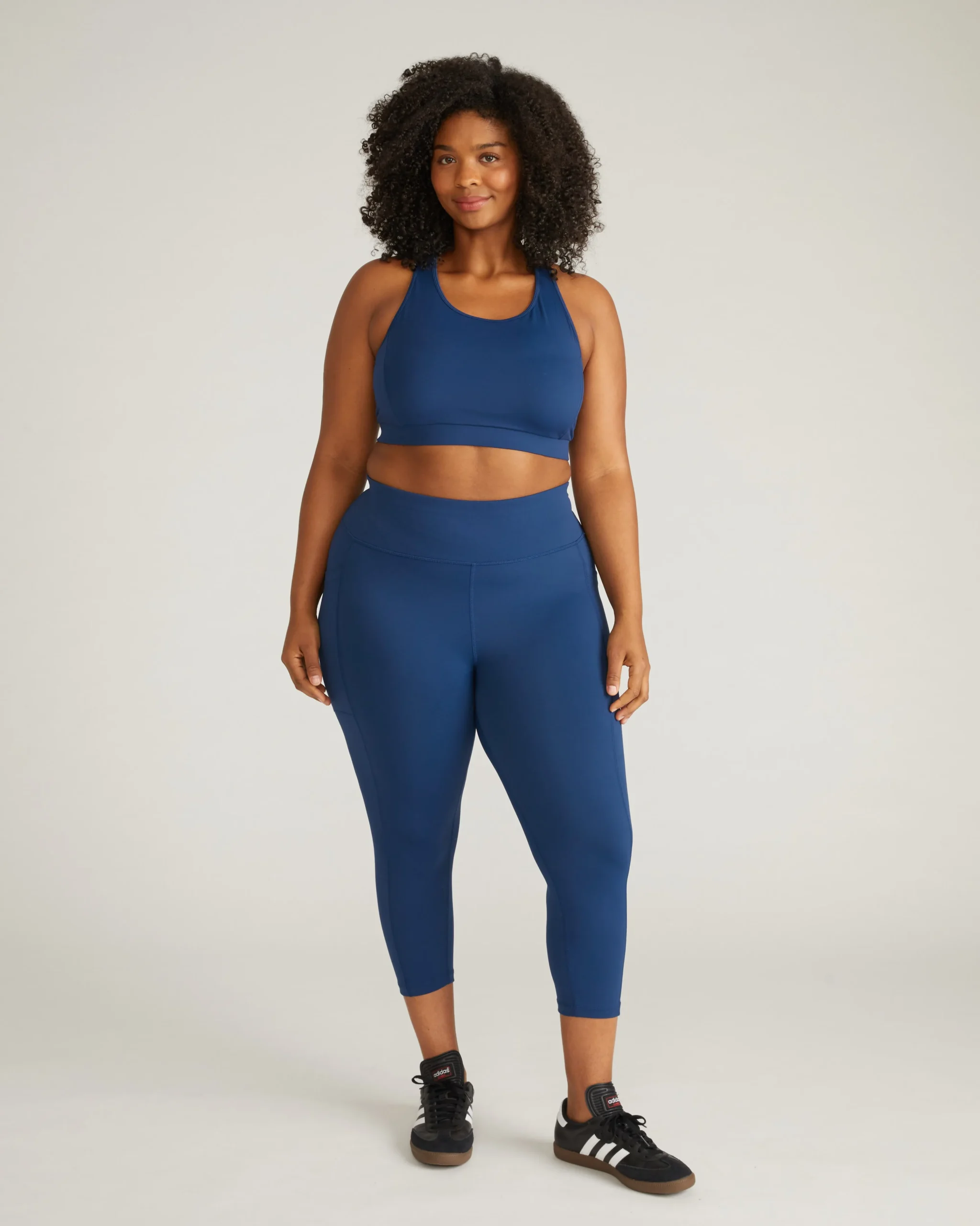 Next-to-Naked Racerback Sports Bra Pageant Blue