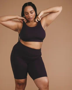 Next-to-Naked Racerback Sports Bra Purple Jewel