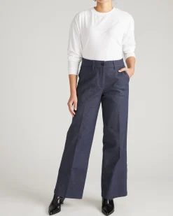 Nova Denim Look Pants Dark Indigo