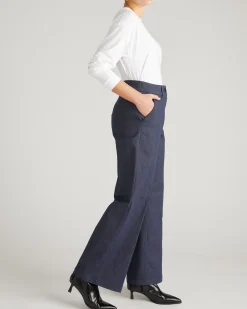Nova Denim Look Pants Dark Indigo