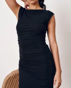Oasis Mesh Dress Black
