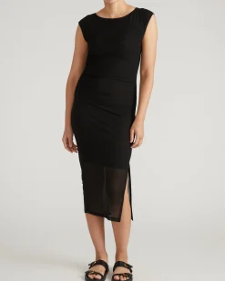 Oasis Mesh Dress Black
