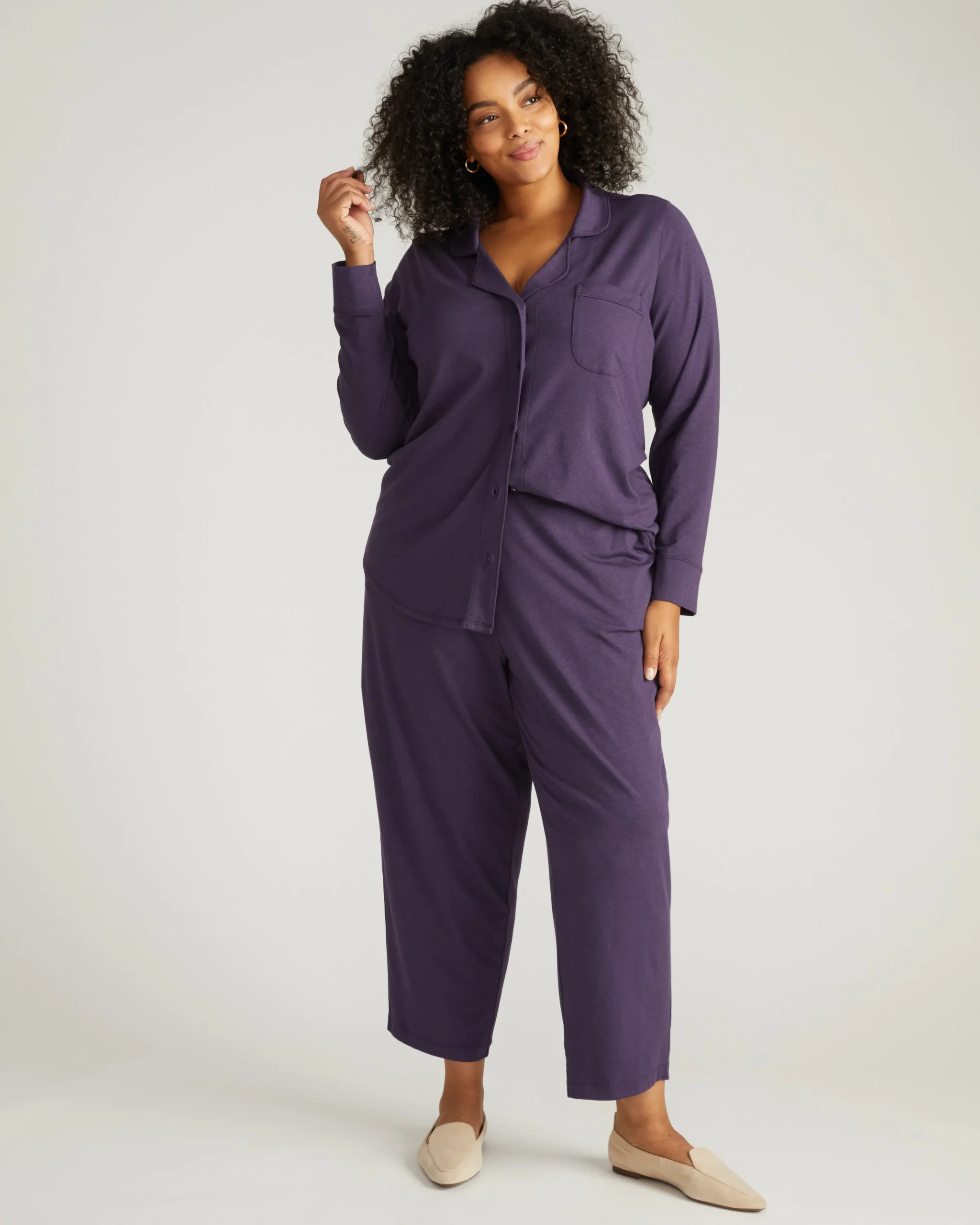 Panama Pajama Set Anthracite