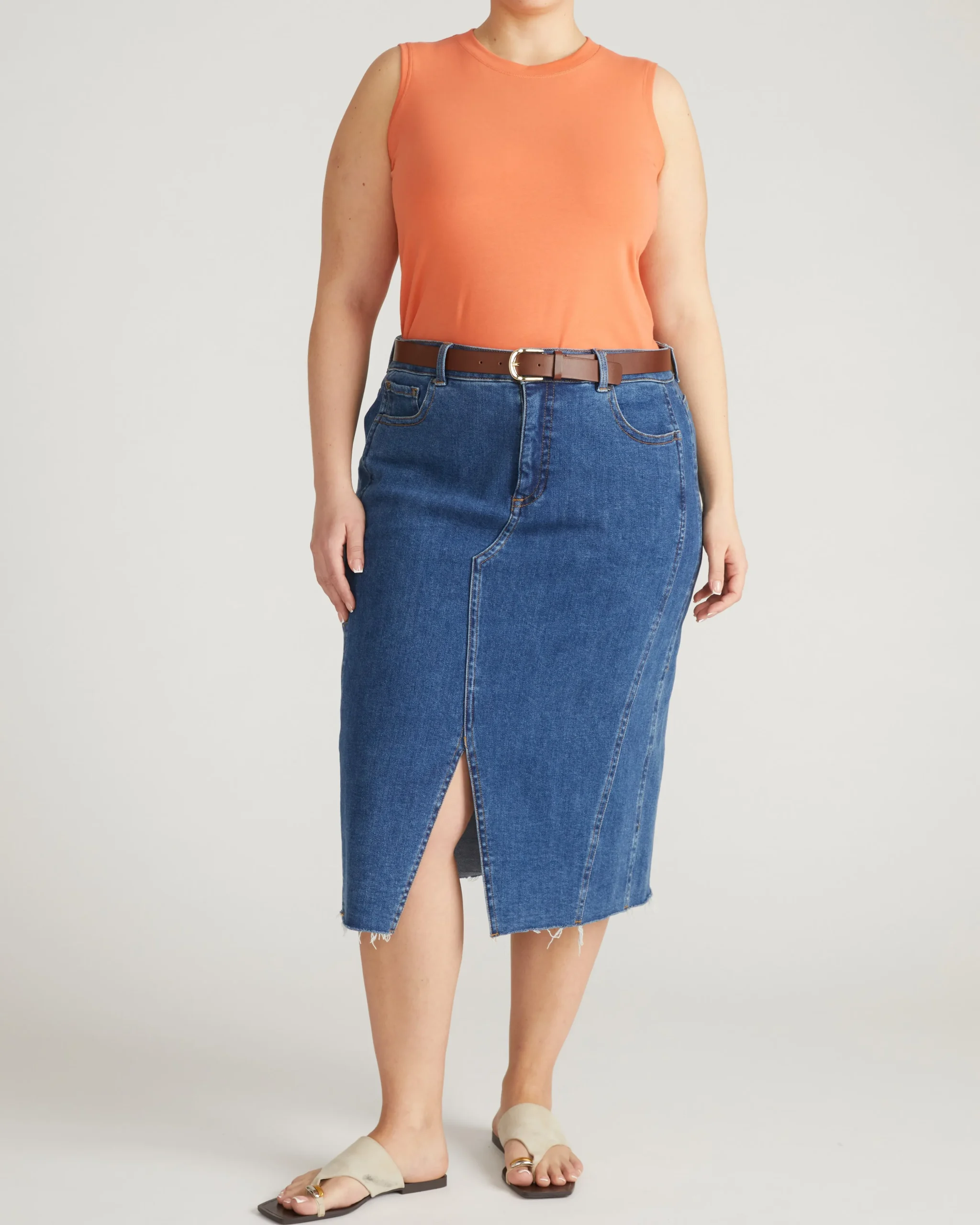 Patti Muscle Tank Italian Orange