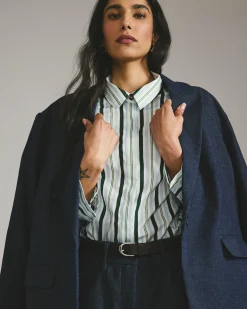 Percy Denim Look Blazer Dark Indigo