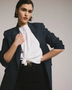 Percy Denim Look Blazer Dark Indigo