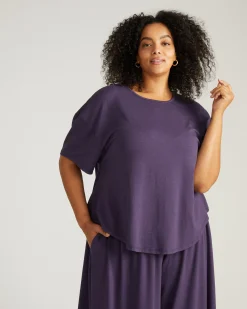 Pina Short Sleeve Lounge Tee Anthracite