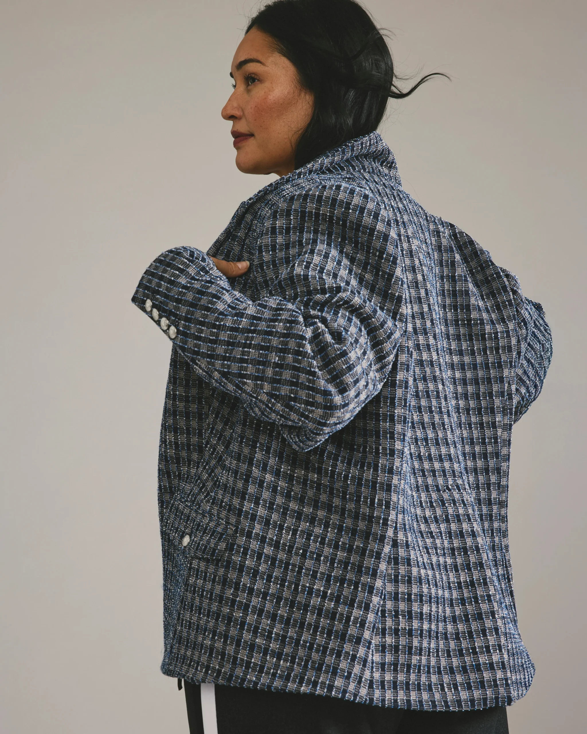 4 Pocket Ponte Blazer French Tweed