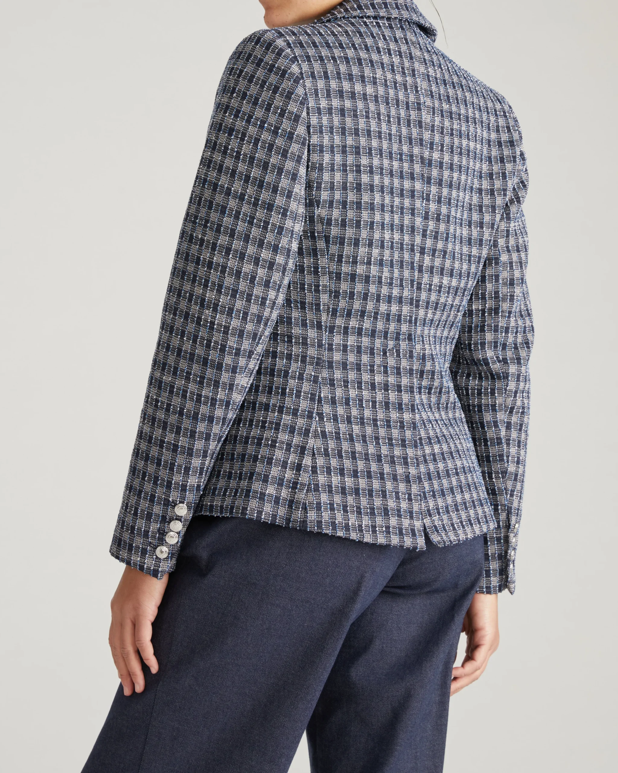 4 Pocket Ponte Blazer French Tweed