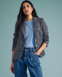 4 Pocket Ponte Blazer French Tweed