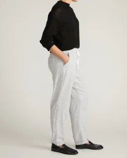 Positano Pointelle Mock Neck Sweater Black