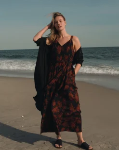 Promenade Linen Blend Jumpsuit Bohem Print