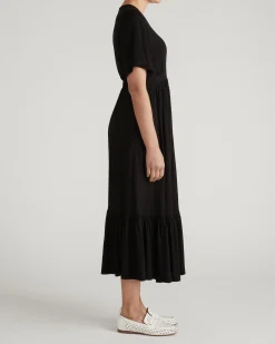 Ravello Liquid Jersey Dress Black