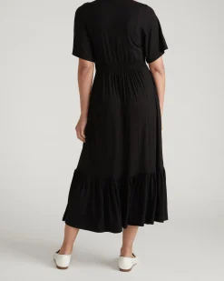 Ravello Liquid Jersey Dress Black