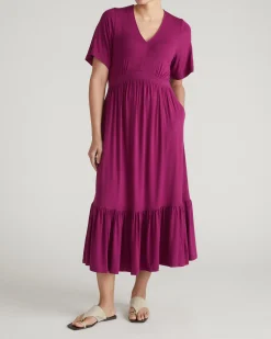 Ravello Liquid Jersey Dress Rothko Purple