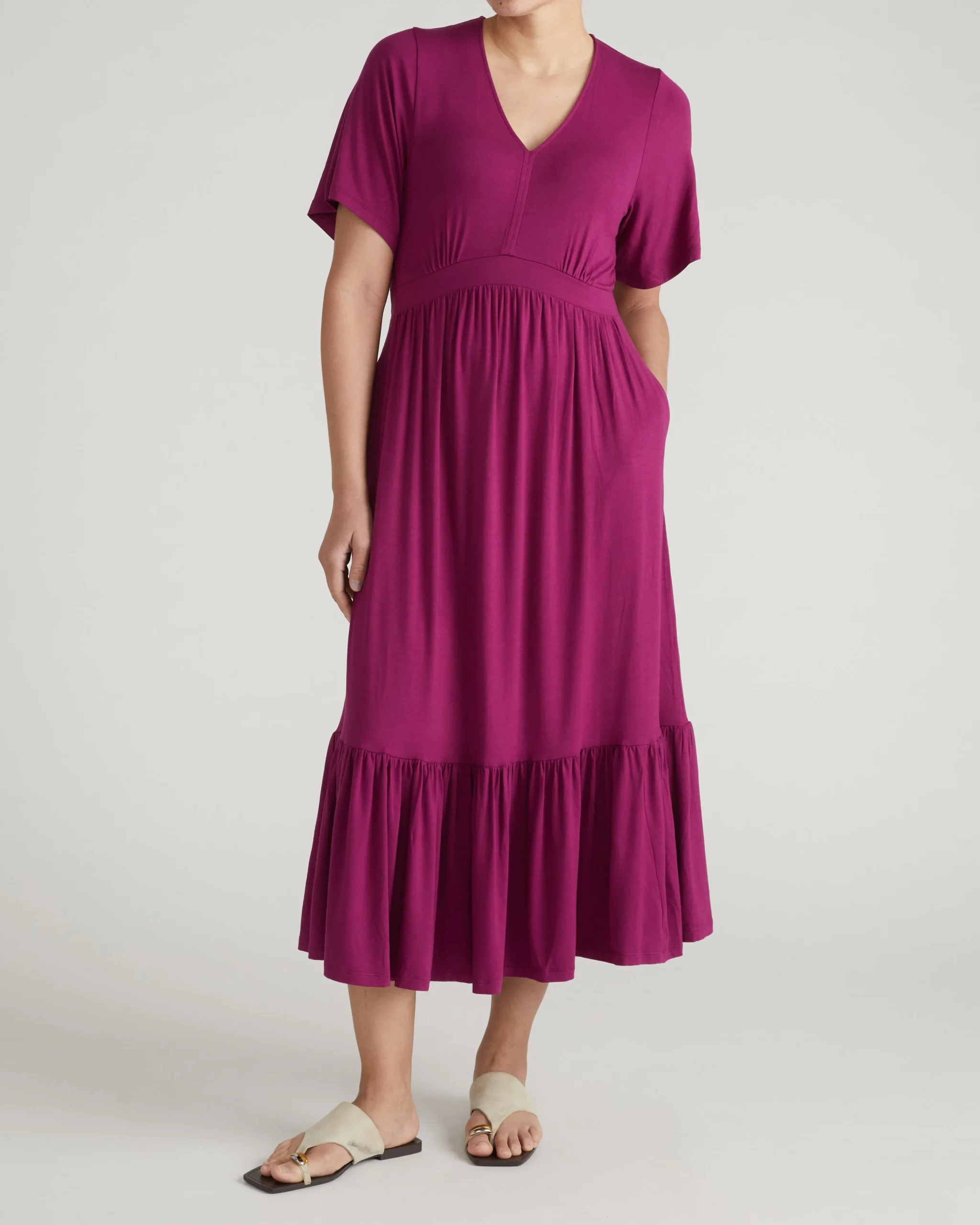 Ravello Liquid Jersey Dress Rothko Purple