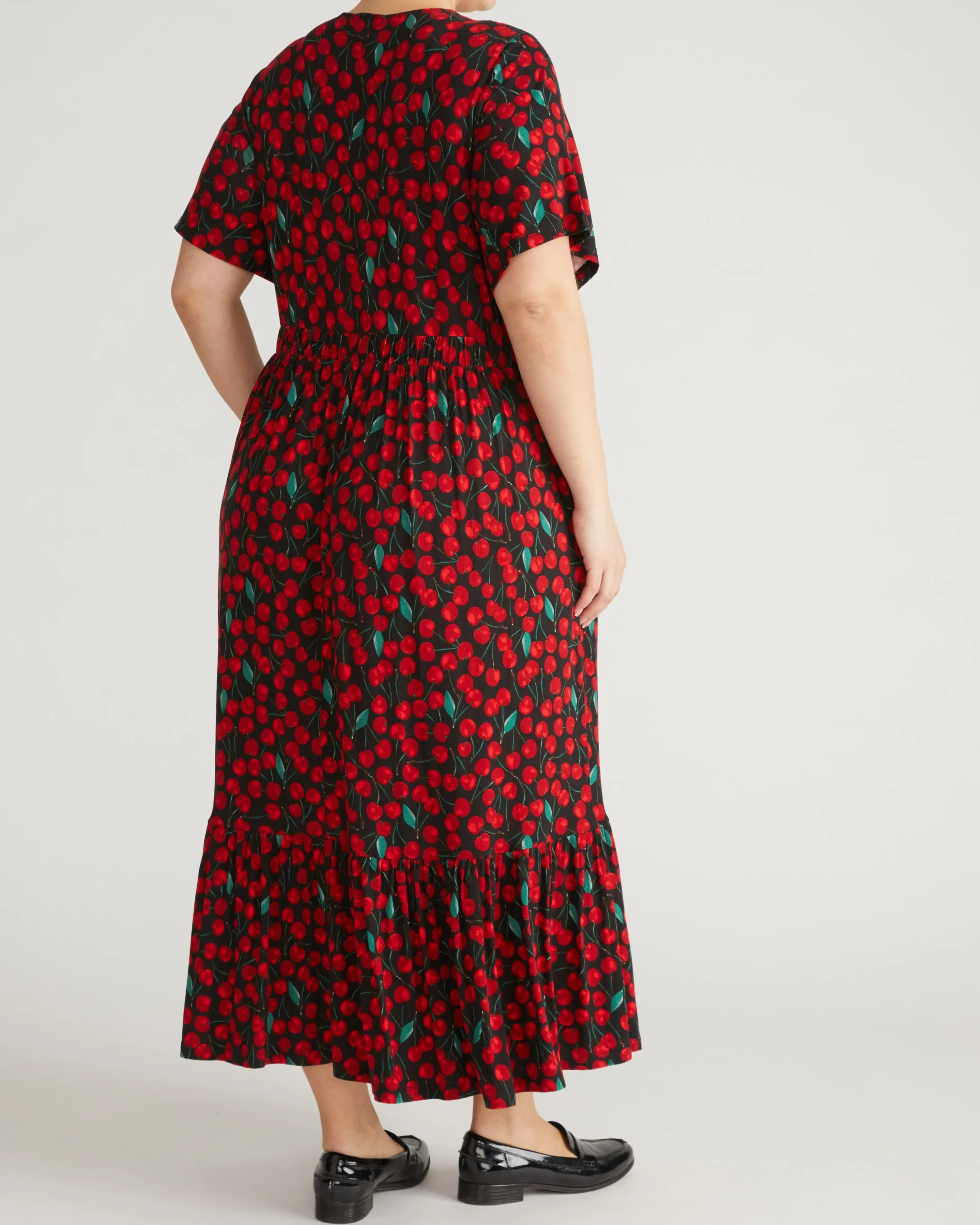 Ravello Liquid Jersey Dress Very Cherry Print